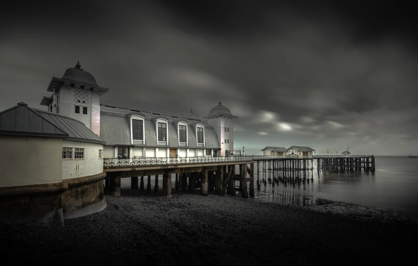 Photo wallpaper shore, Wales, Penarth