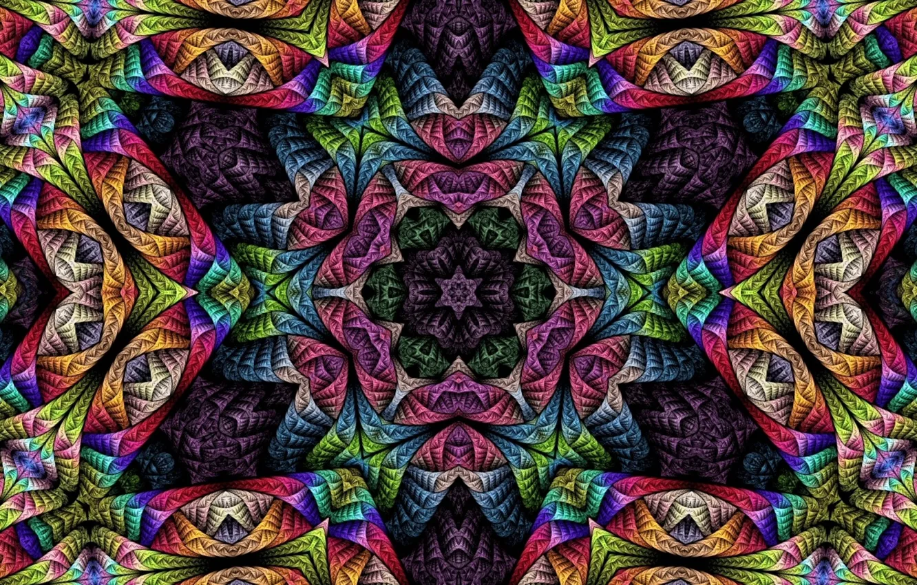 Photo wallpaper psychedelic, Psychedelic, Fractals