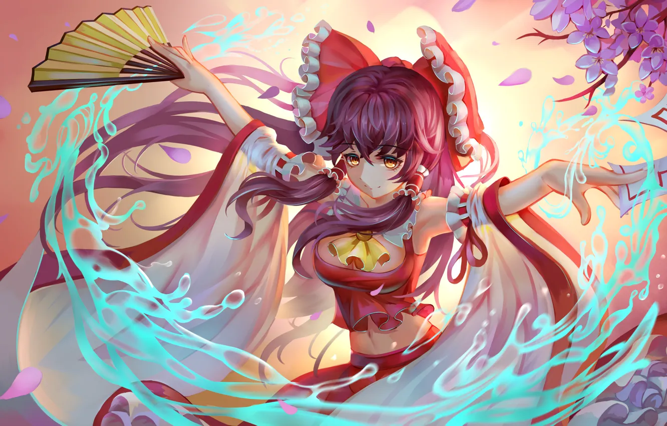 Photo wallpaper girl, anime, art, touhou