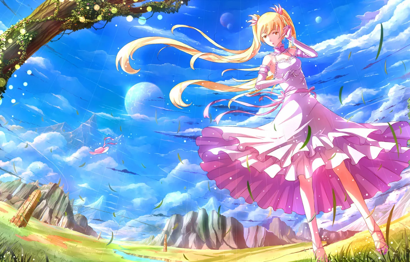 Photo wallpaper girl, dress, Kazeno