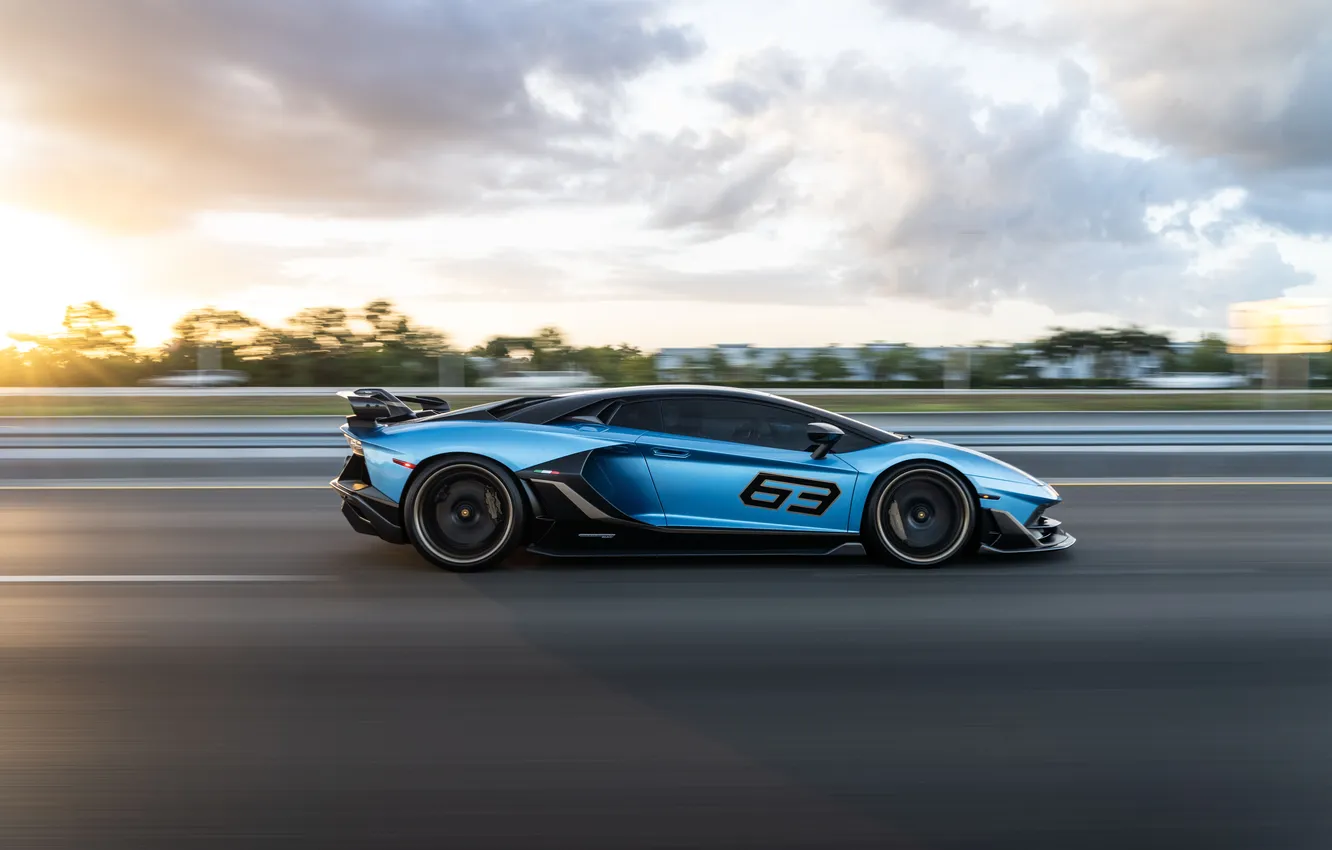 Photo wallpaper Lamborghini, Aventador, SVJ