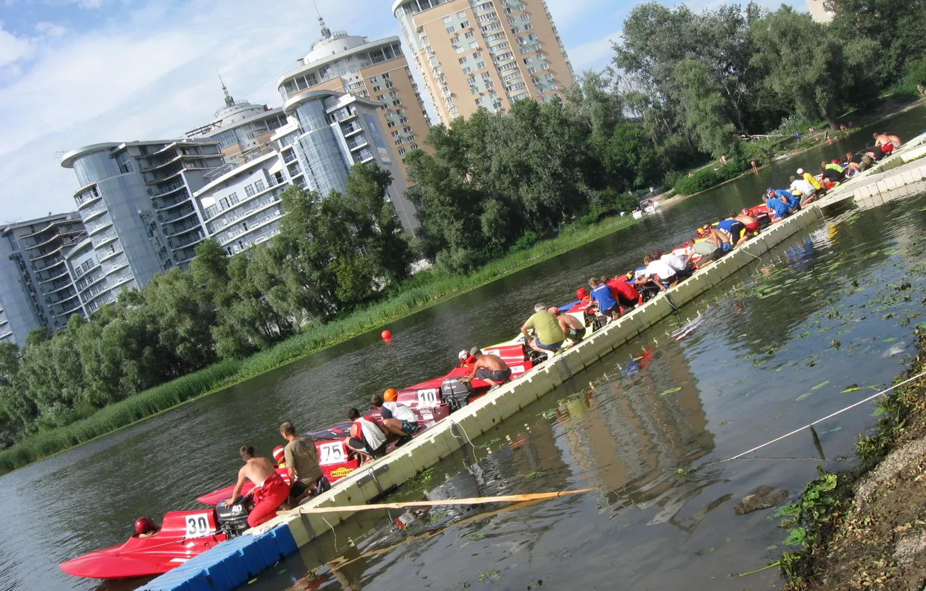 Photo wallpaper race, boat, speed