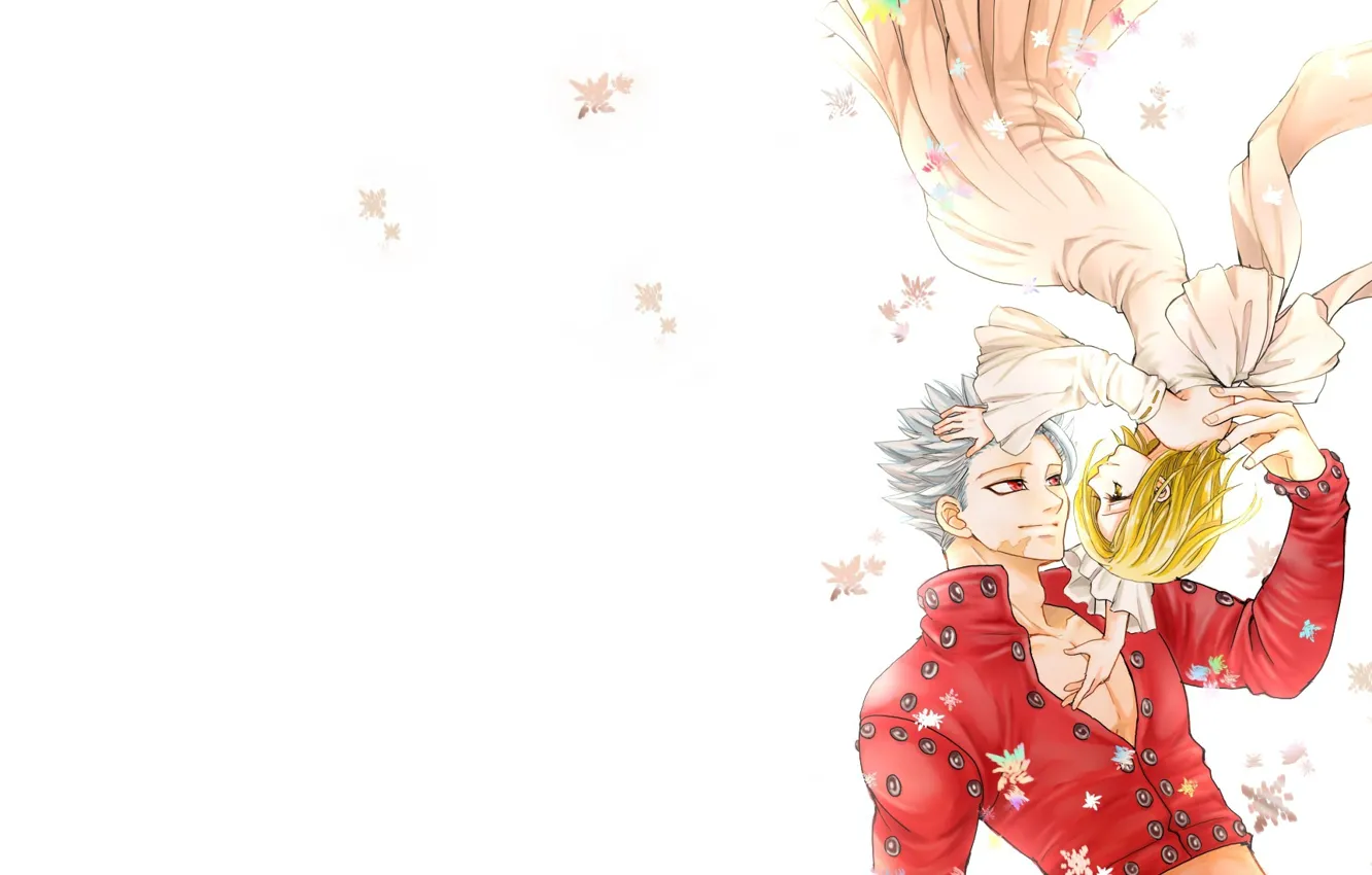 Photo wallpaper romance, art, pair, Nanatsu no Taizai, Ban, Elaine