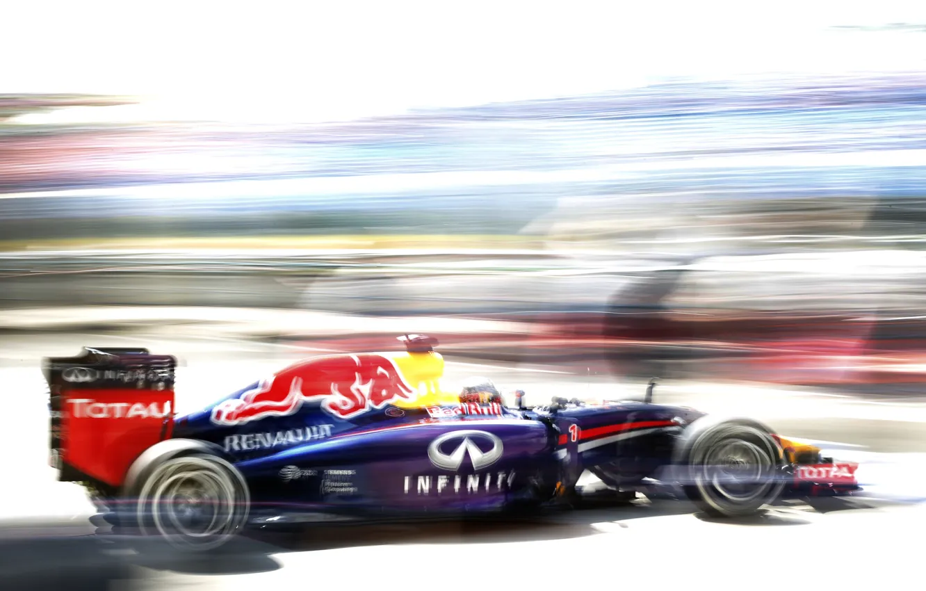 Photo wallpaper Racer, Formula 1, Red Bull, Sebastian Vettel, Champion, RB10