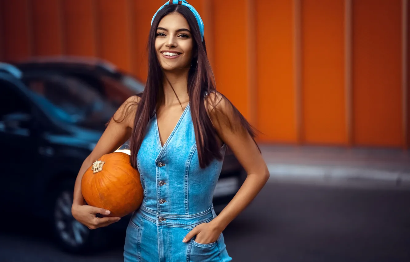 Photo wallpaper look, pose, background, model, portrait, makeup, figure, hairstyle