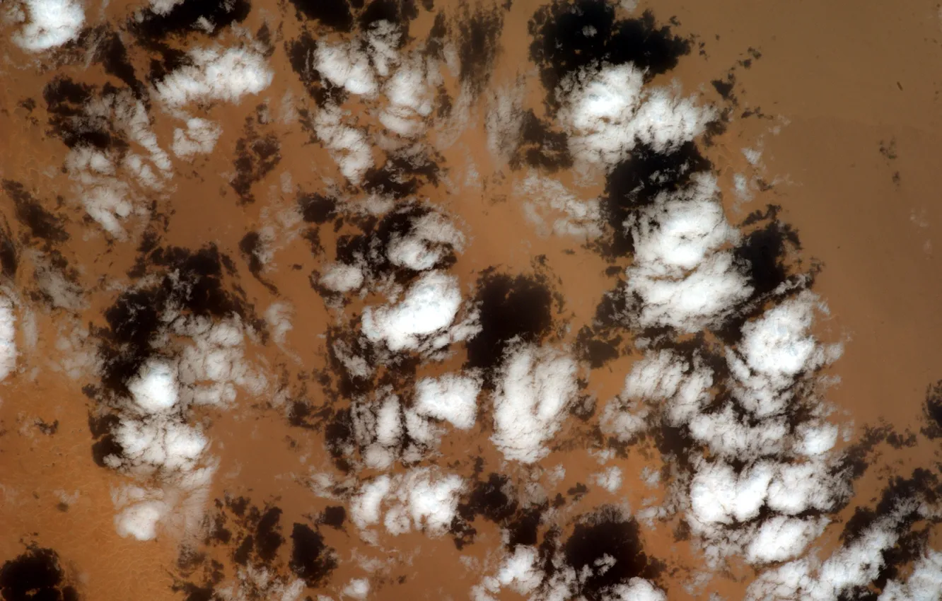 Photo wallpaper Clouds, Earth from space, Sahara Desert