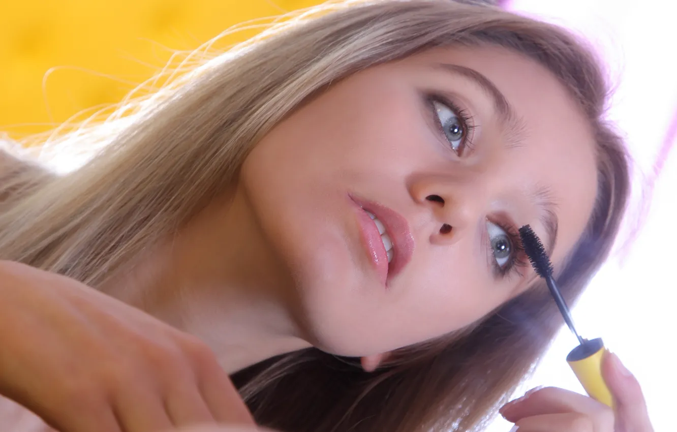 Photo wallpaper sexy, face, makeup