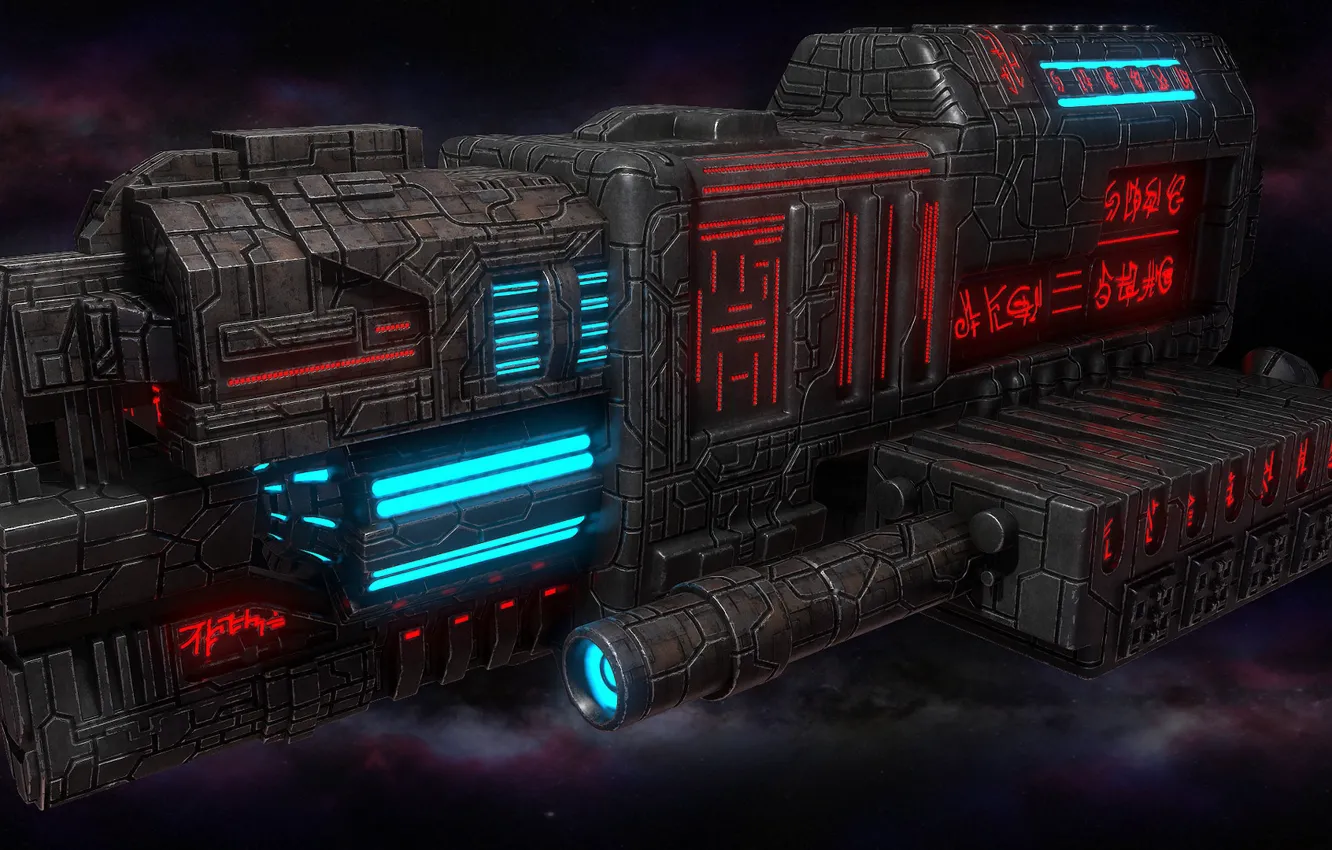 Photo wallpaper spaceship, Polaris Sector, Ancient race modeling reel 2015