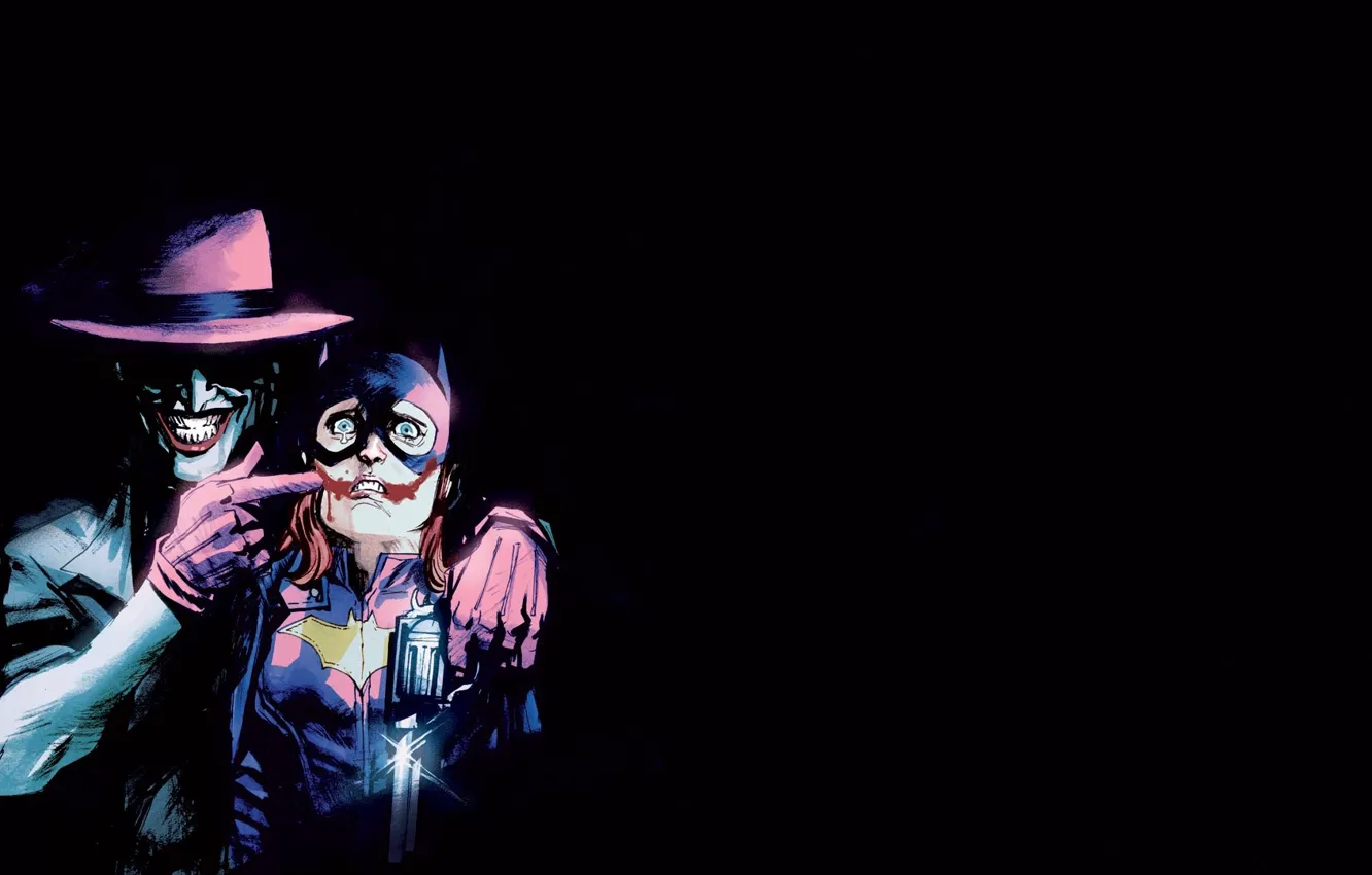 Photo wallpaper smile, fear, Joker, the victim, comic, Joker, DC Comics, Batgirl