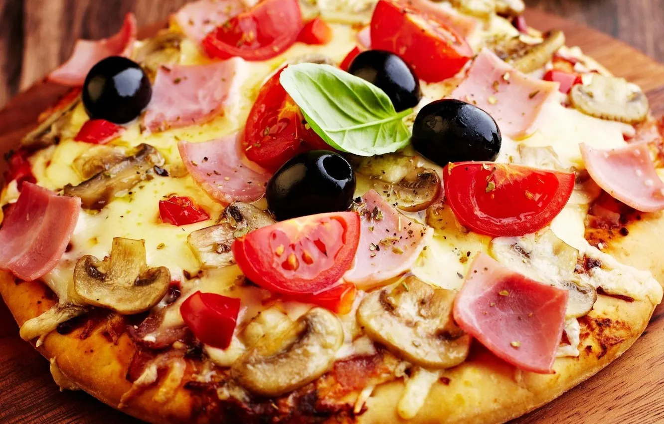 Photo wallpaper stay, pizza, delicious