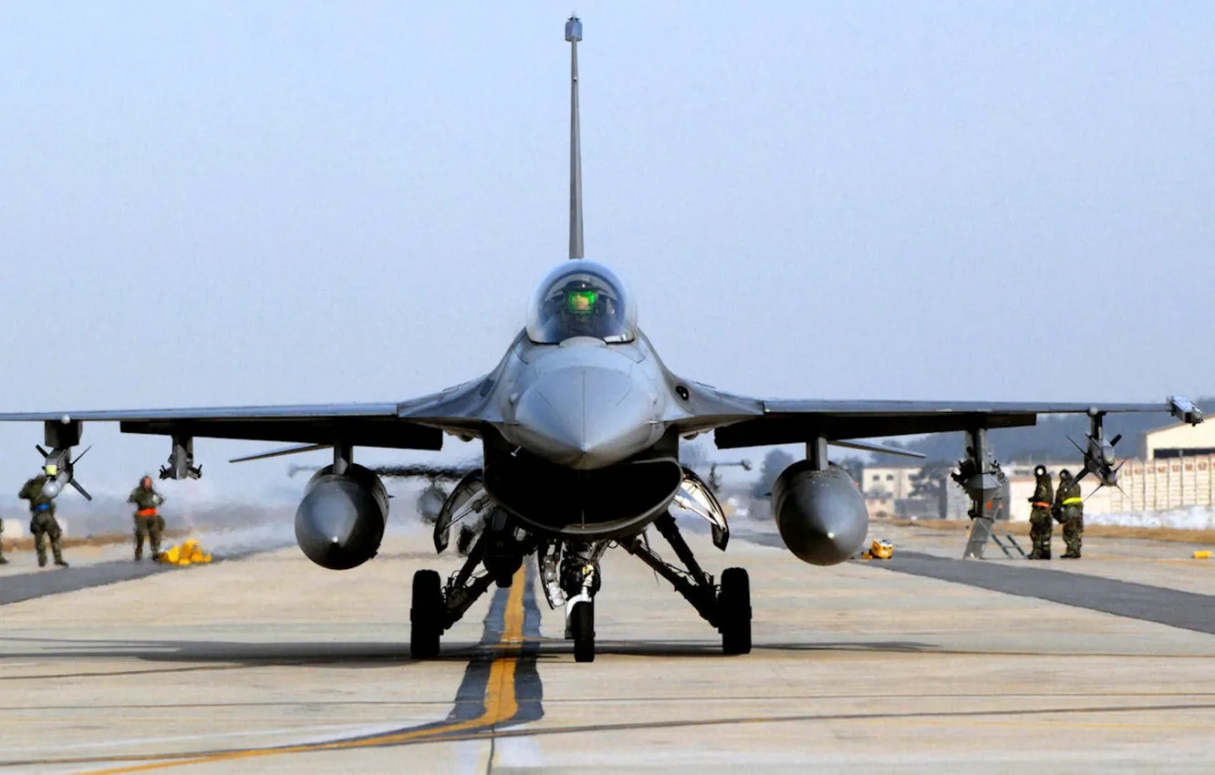 Photo wallpaper strip, F-16, Fighting Falcon, General Dynamics, Fighting Falcon, eardrum