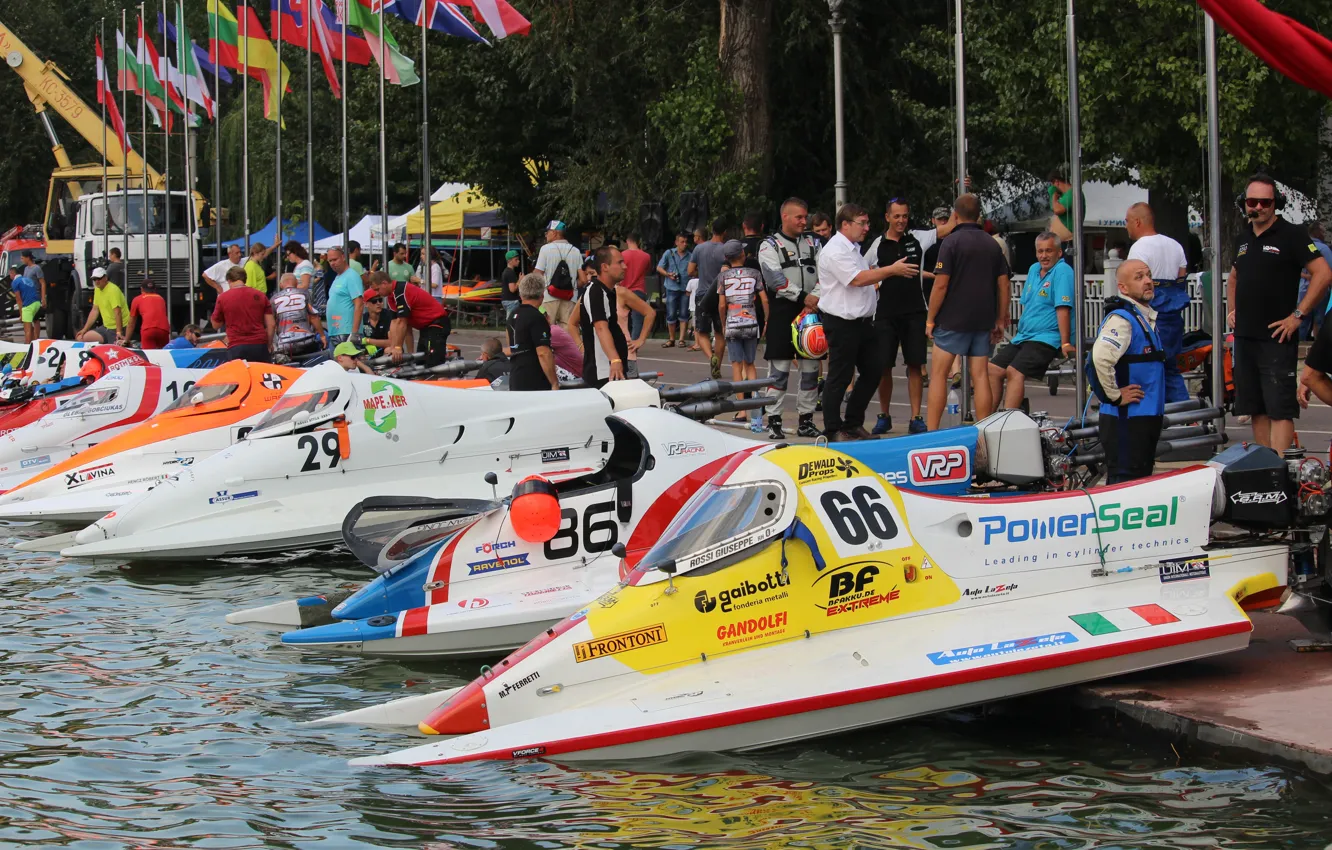 Photo wallpaper race, boat, speed