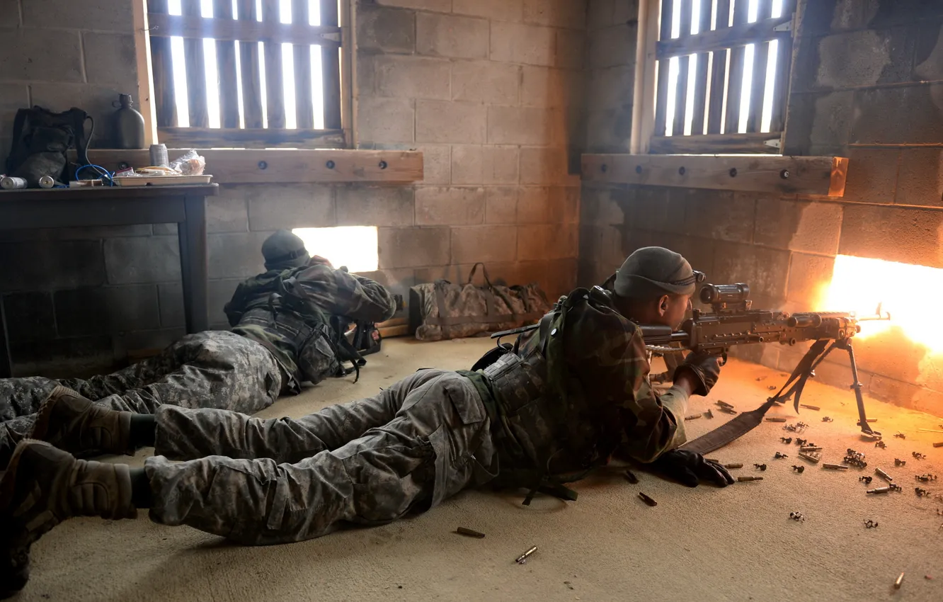 Photo wallpaper weapons, army, soldiers