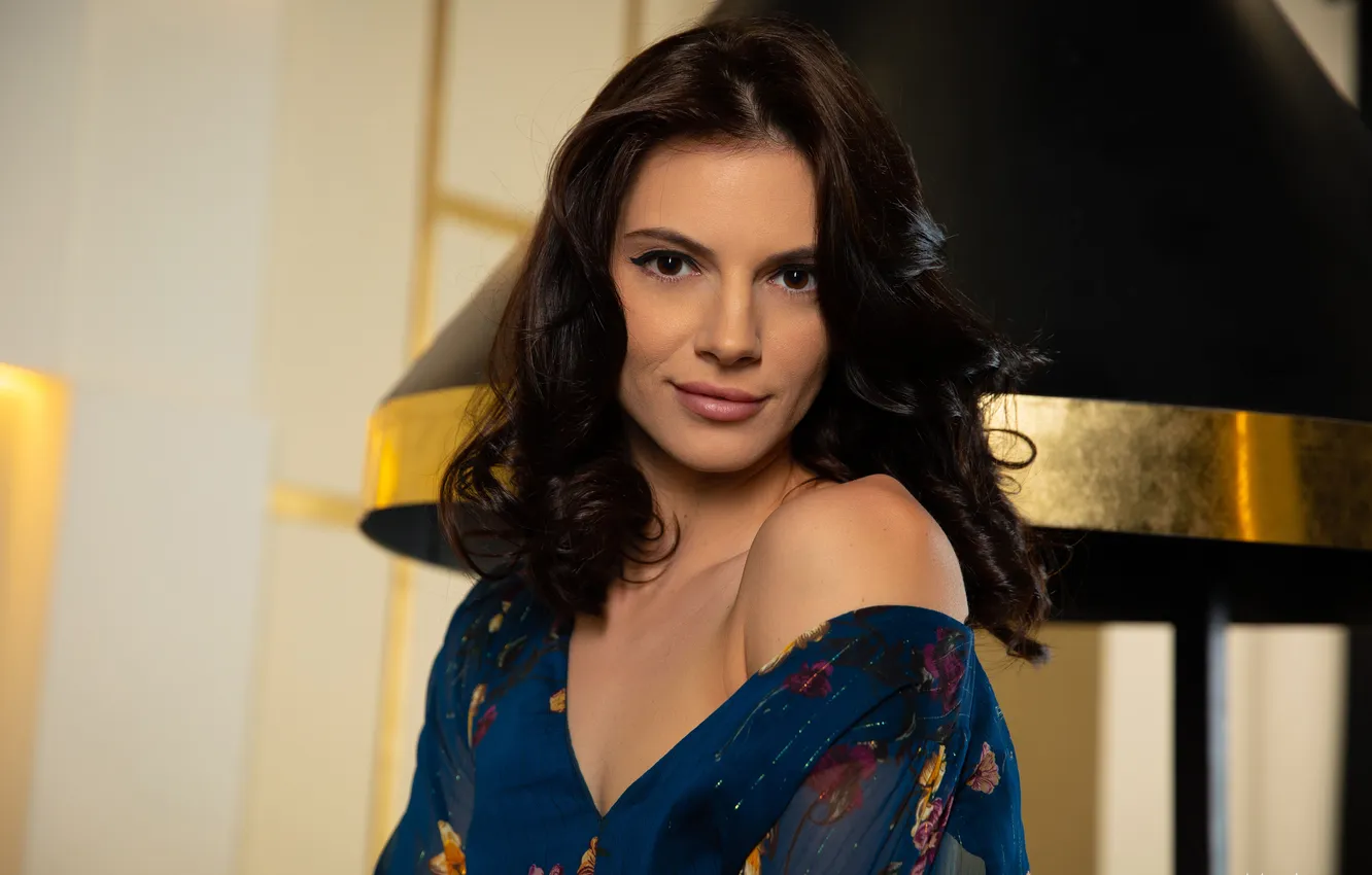 Photo wallpaper Met Art, model, looking at camera, Aleksandrina