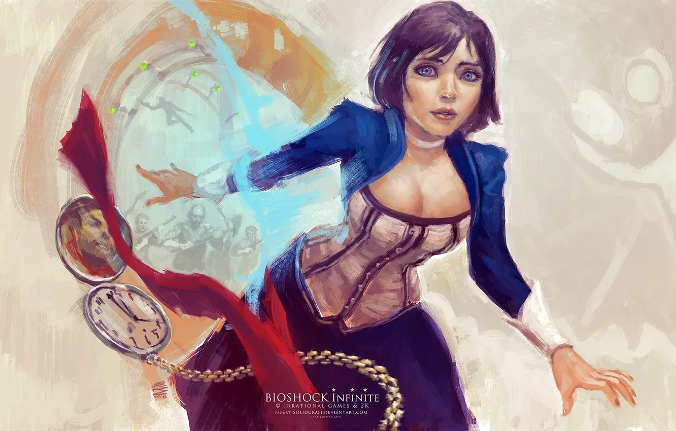 Photo wallpaper the game, bioshok, 2013, 2K Games, Irrational Games, BioShock Infinite, Elizabeth, Elisabeth