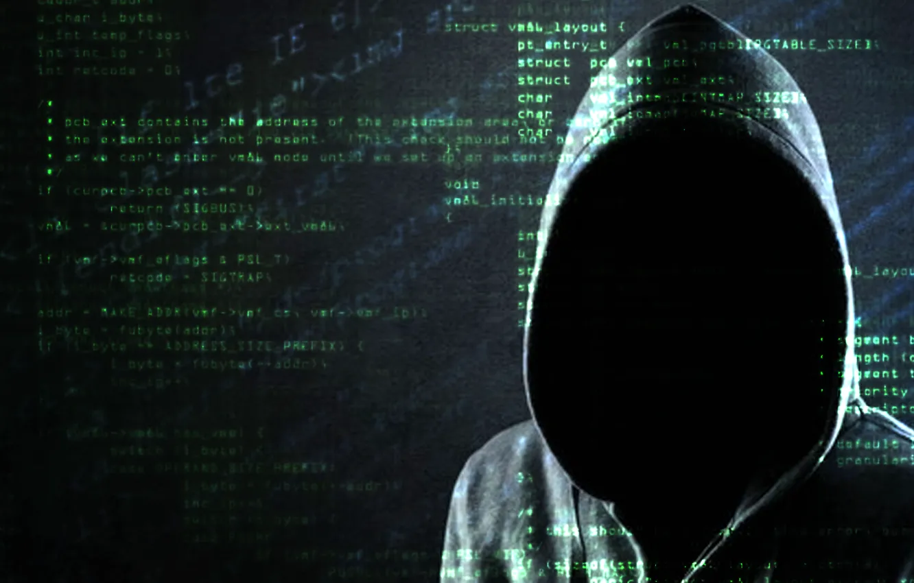 Photo wallpaper programming, code, hood, hacker