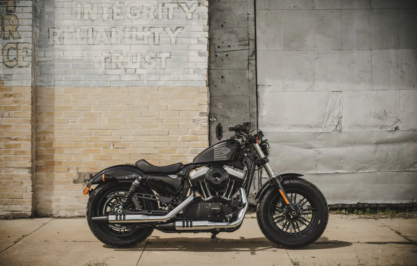 Photo wallpaper bike, classic, american, Harley-Davidson, Sportster, Forty-Eight, 2016, v-twin