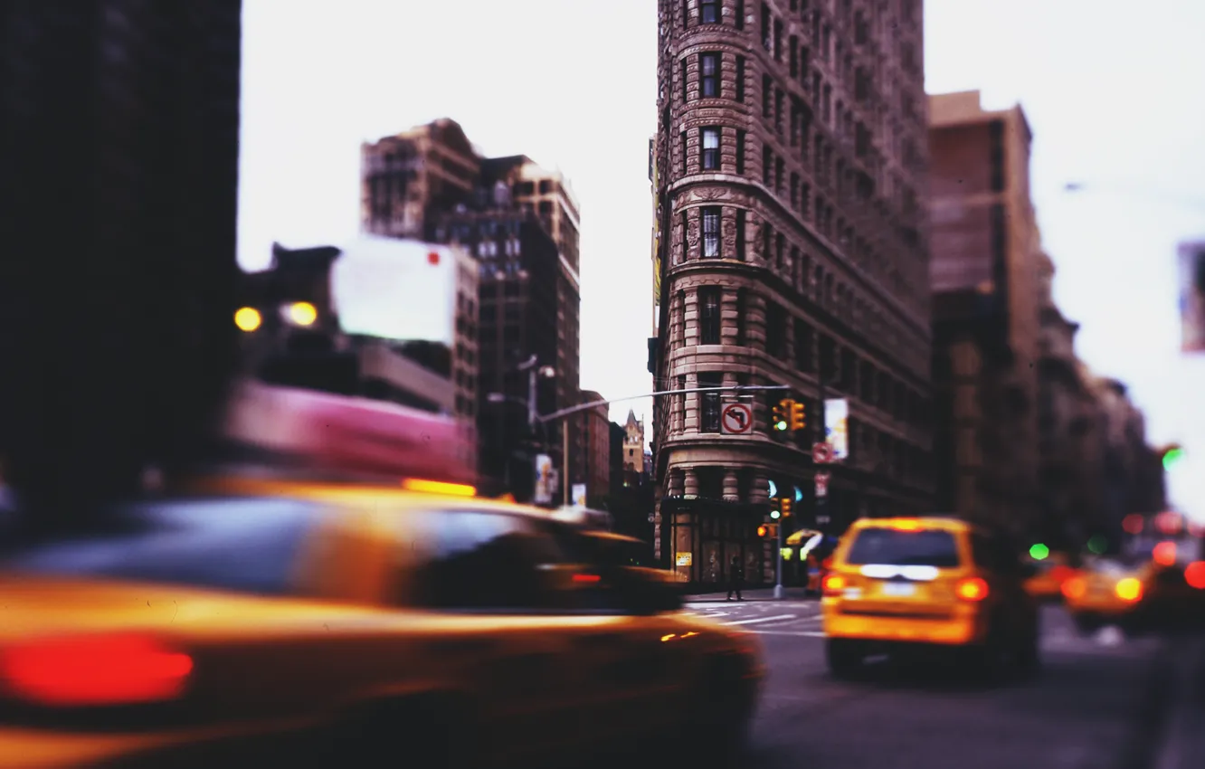 Photo wallpaper taxi, new York, nys