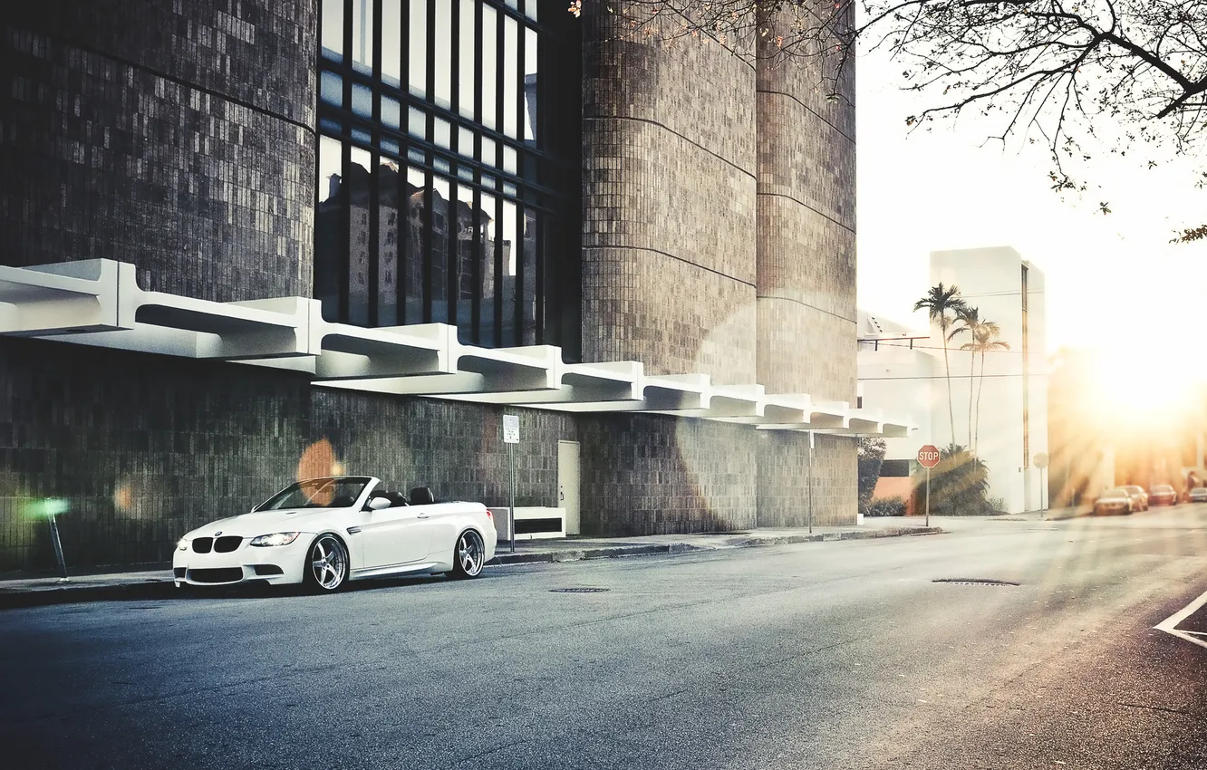 Photo wallpaper the city, BMW, convertible
