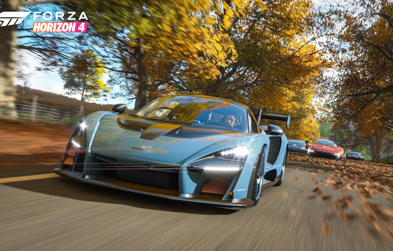 Photo wallpaper McLaren, Microsoft, supercars, Senna, E3 2018, Forza Horizon 4