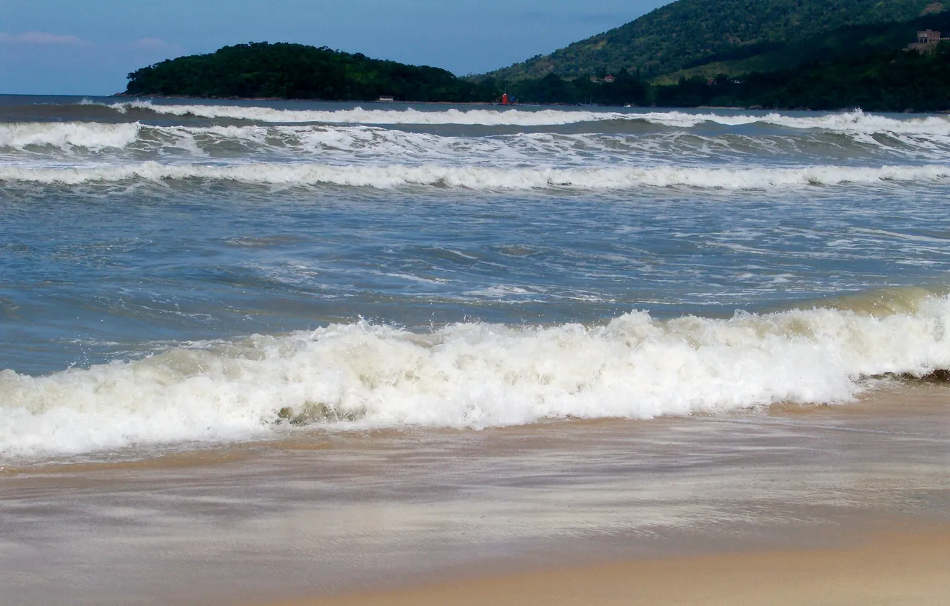 Photo wallpaper Brazil, Ubatuba, Maranduba Beach