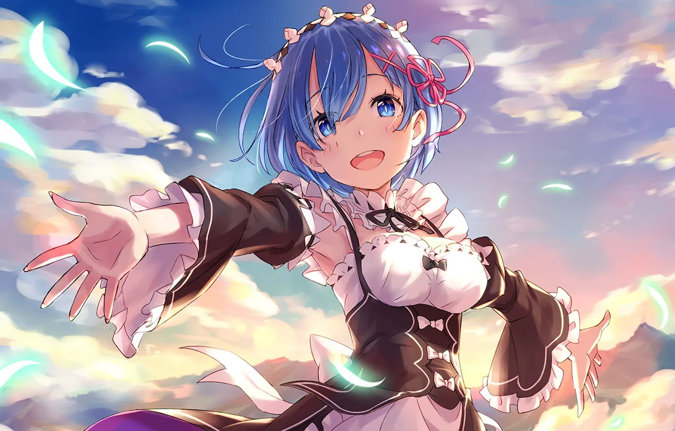 Photo wallpaper anime, art, Re: Zero kara hajime chip isek or Seikatsu, REM