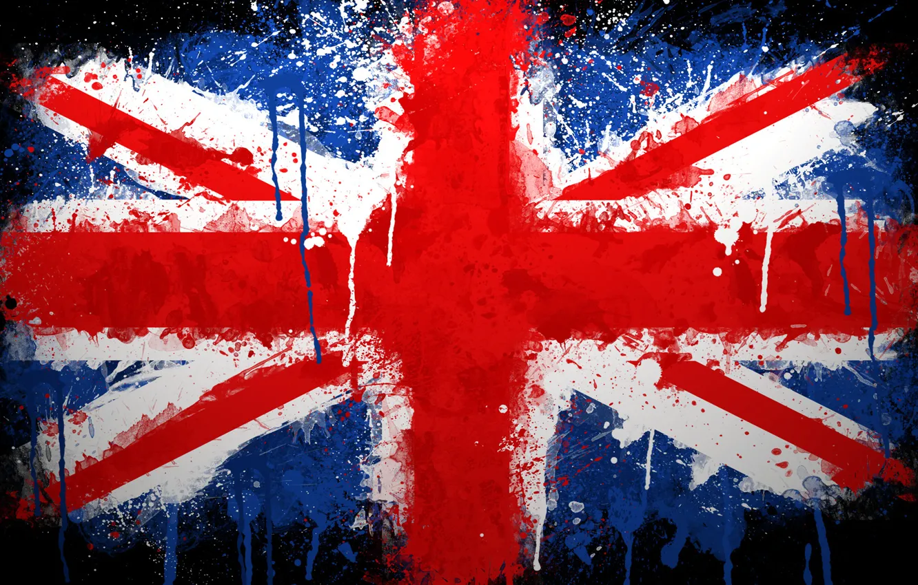 Photo wallpaper paint, Flag, UK, Union Jack