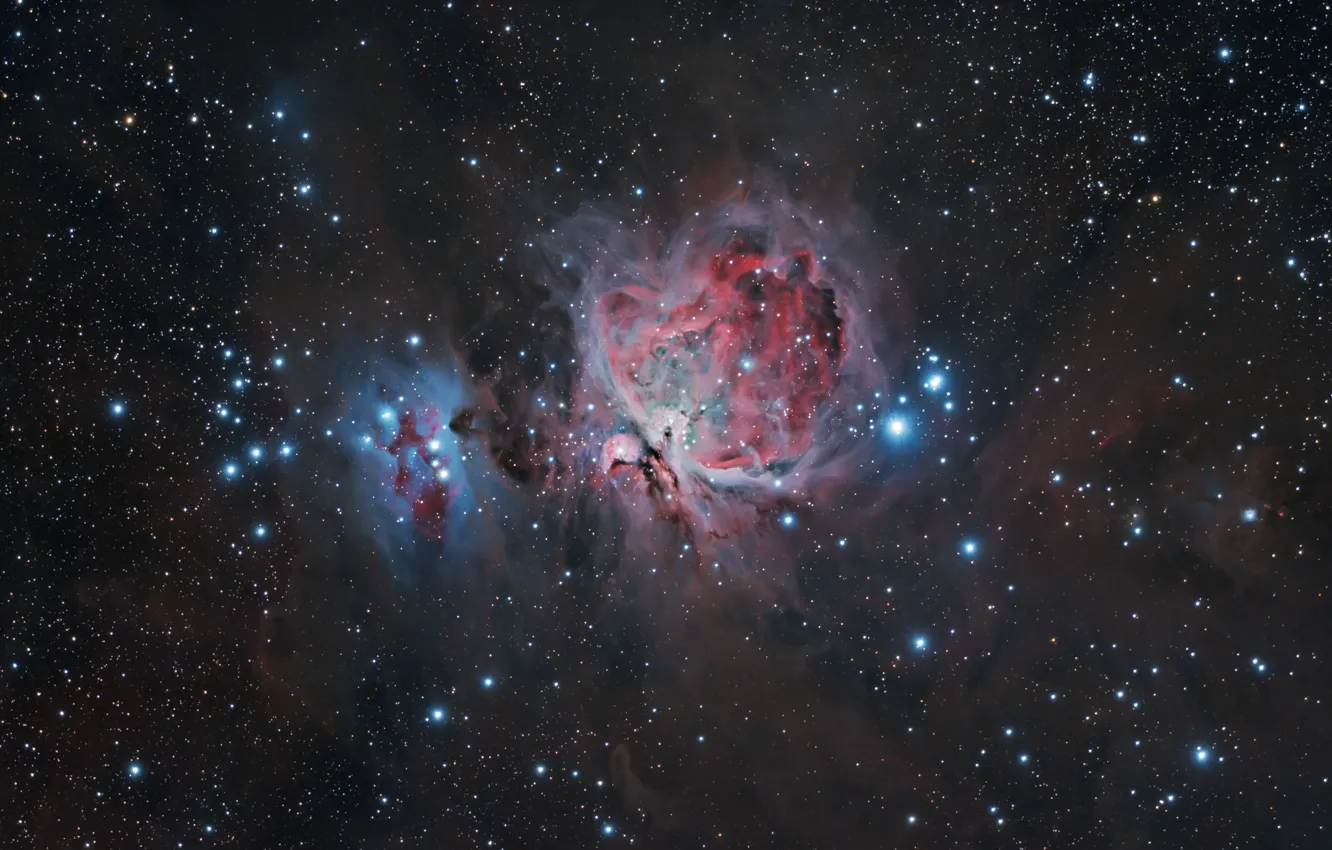 Photo wallpaper space, stars, star cluster, the Orion nebula