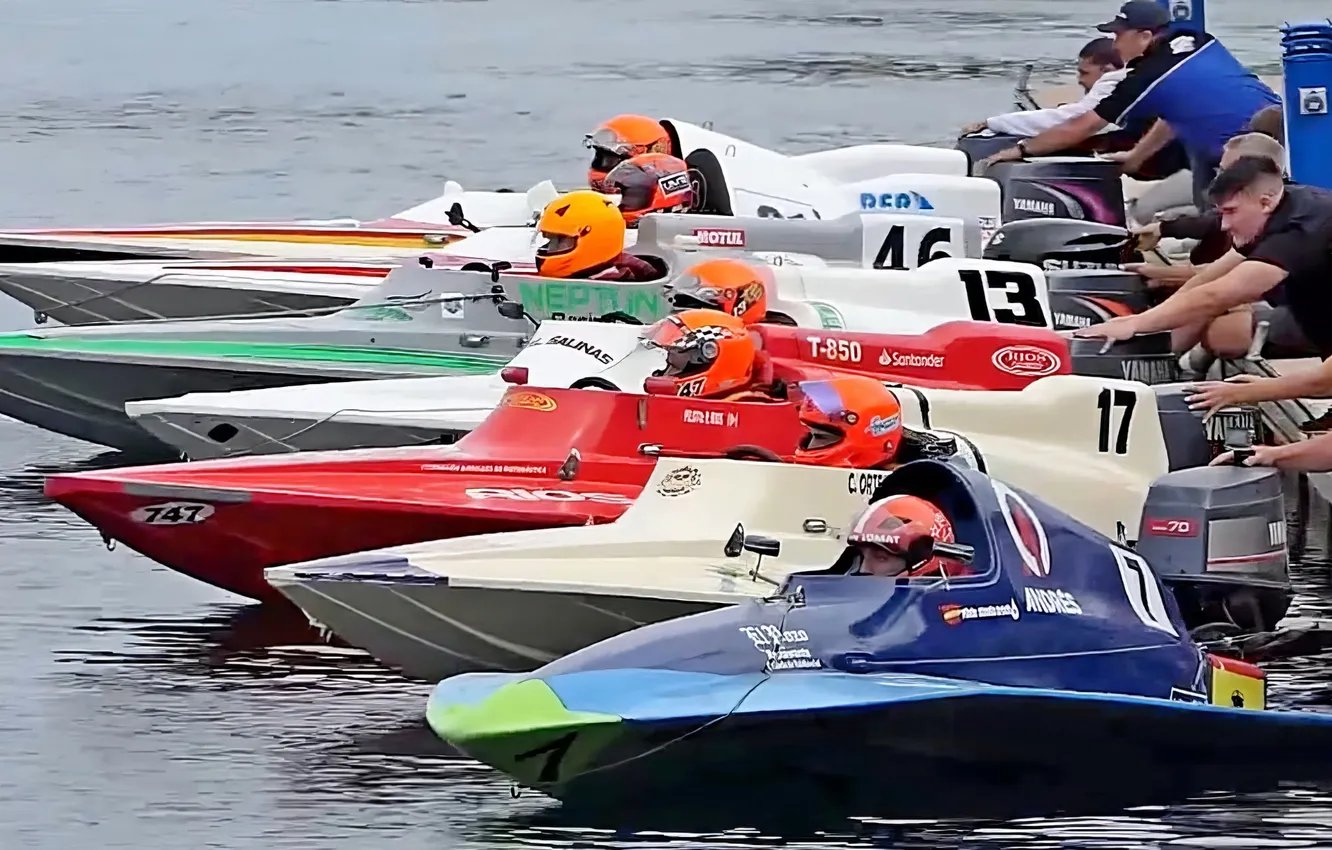 Photo wallpaper race, boat, speed
