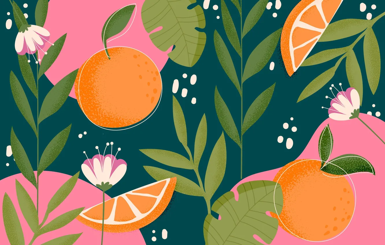 Photo wallpaper vector, texture, fruit, composition