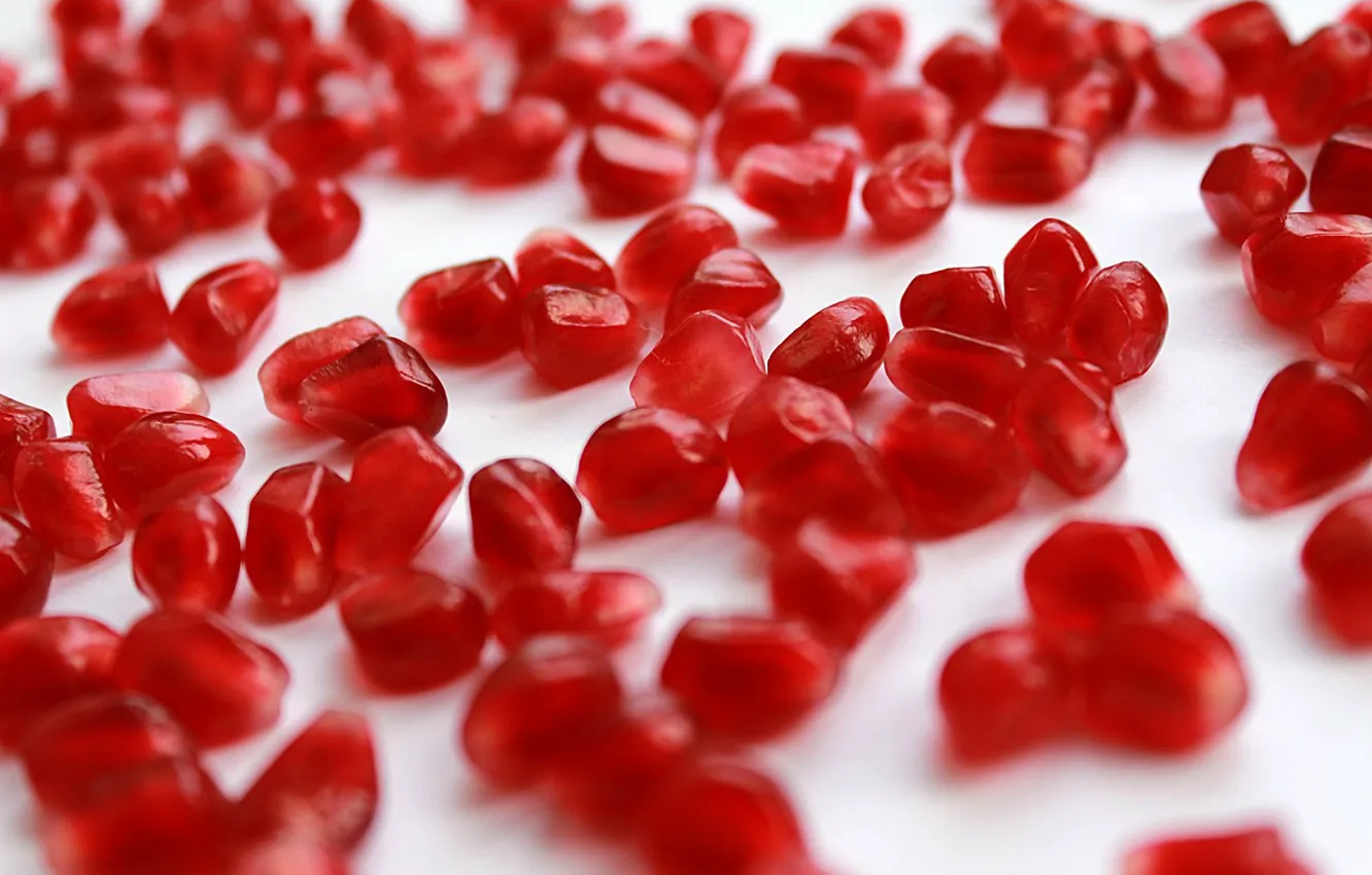 Photo wallpaper berries, background, fruit, garnet, pomegranate seeds