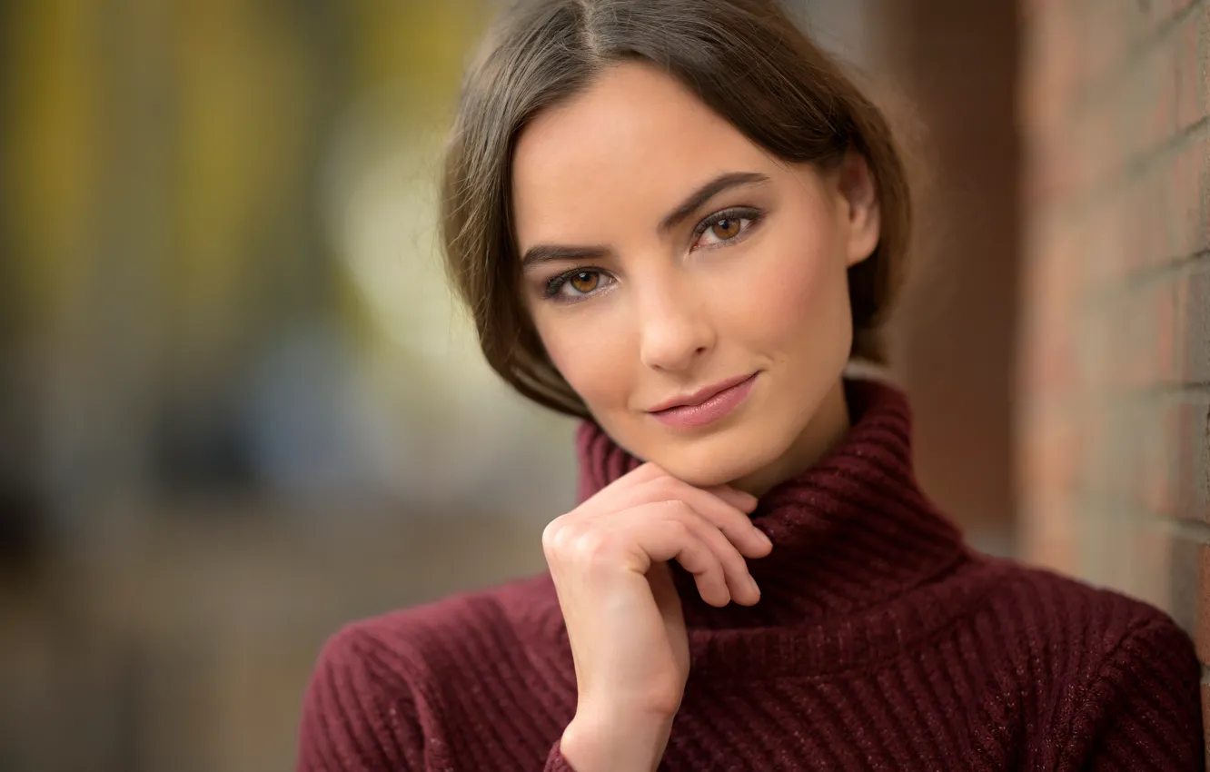 Photo wallpaper look, portrait, Alena, Devvushka