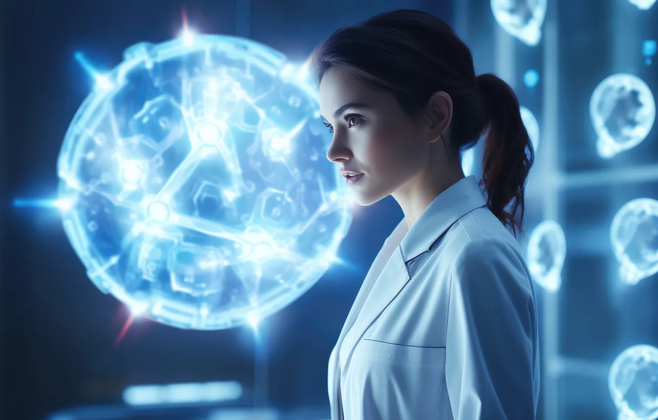 Photo wallpaper concept, future, doctor