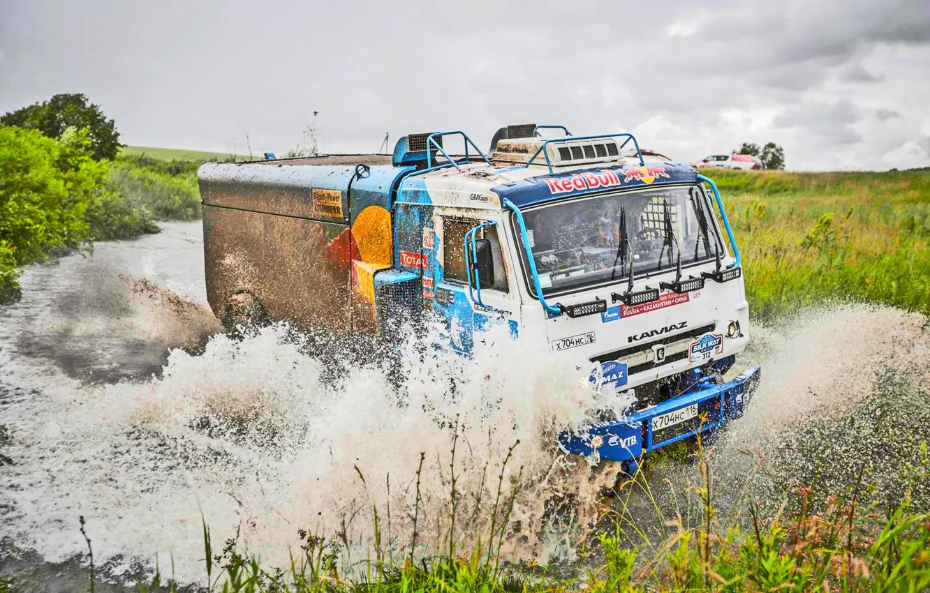 Photo wallpaper grass, water, squirt, race, sport, speed, dirt, Master