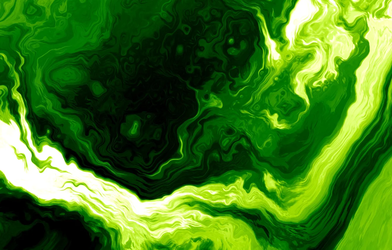 Photo wallpaper Apple, Green, Design, MacOS, Jade, 2022, Fluid