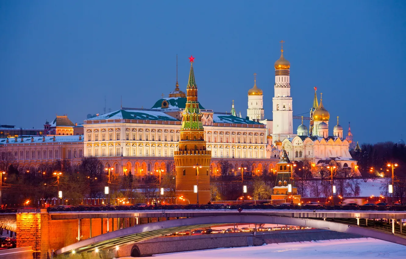 Photo wallpaper city, Moscow, The Kremlin, Russia, Russia, Moscow, Kremlin