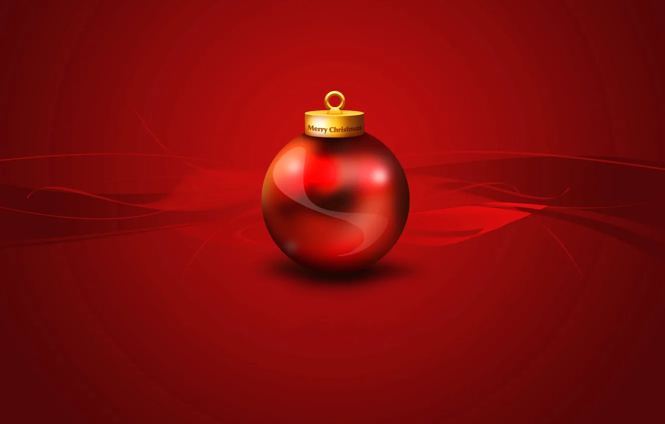 Photo wallpaper ball, New Year, Christmas, decoration