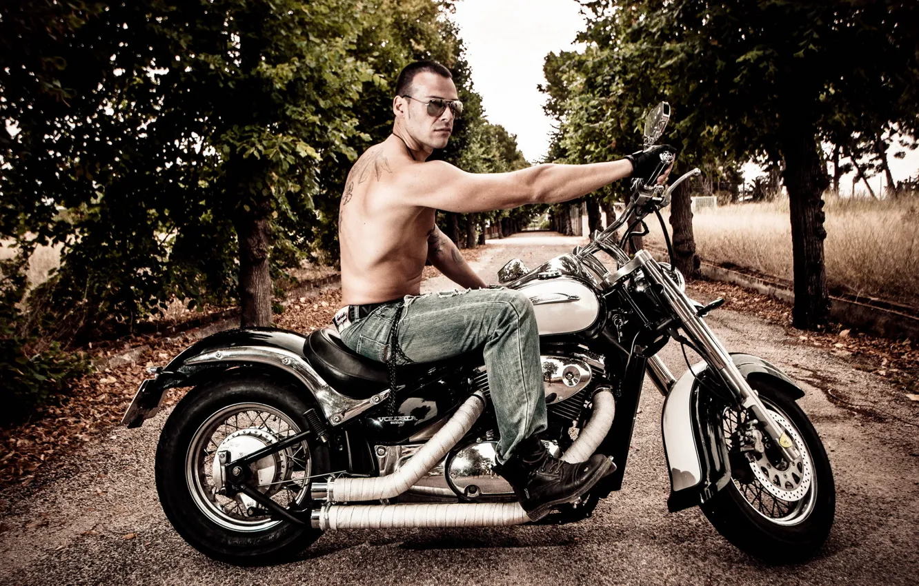 Photo wallpaper background, motorcycle, Carlos