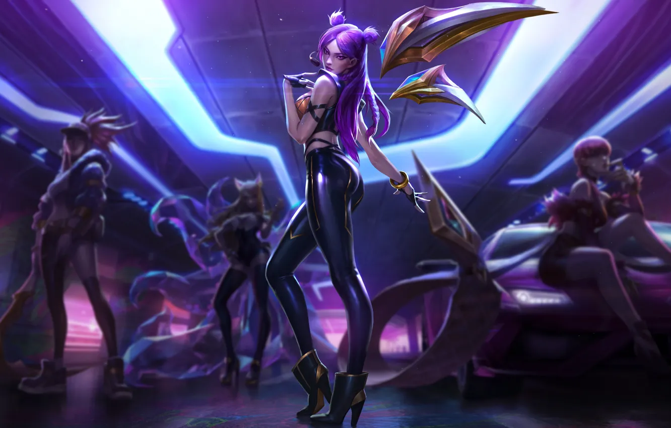 Photo wallpaper hot, league of legends, kai'sa, girl character