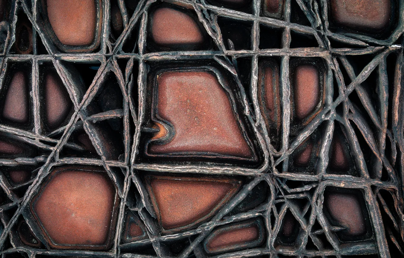 Photo wallpaper branches, stones, texture, weave, composition