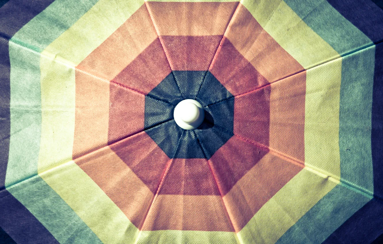 Photo wallpaper color, orange, blue, yellow, red, green, umbrella