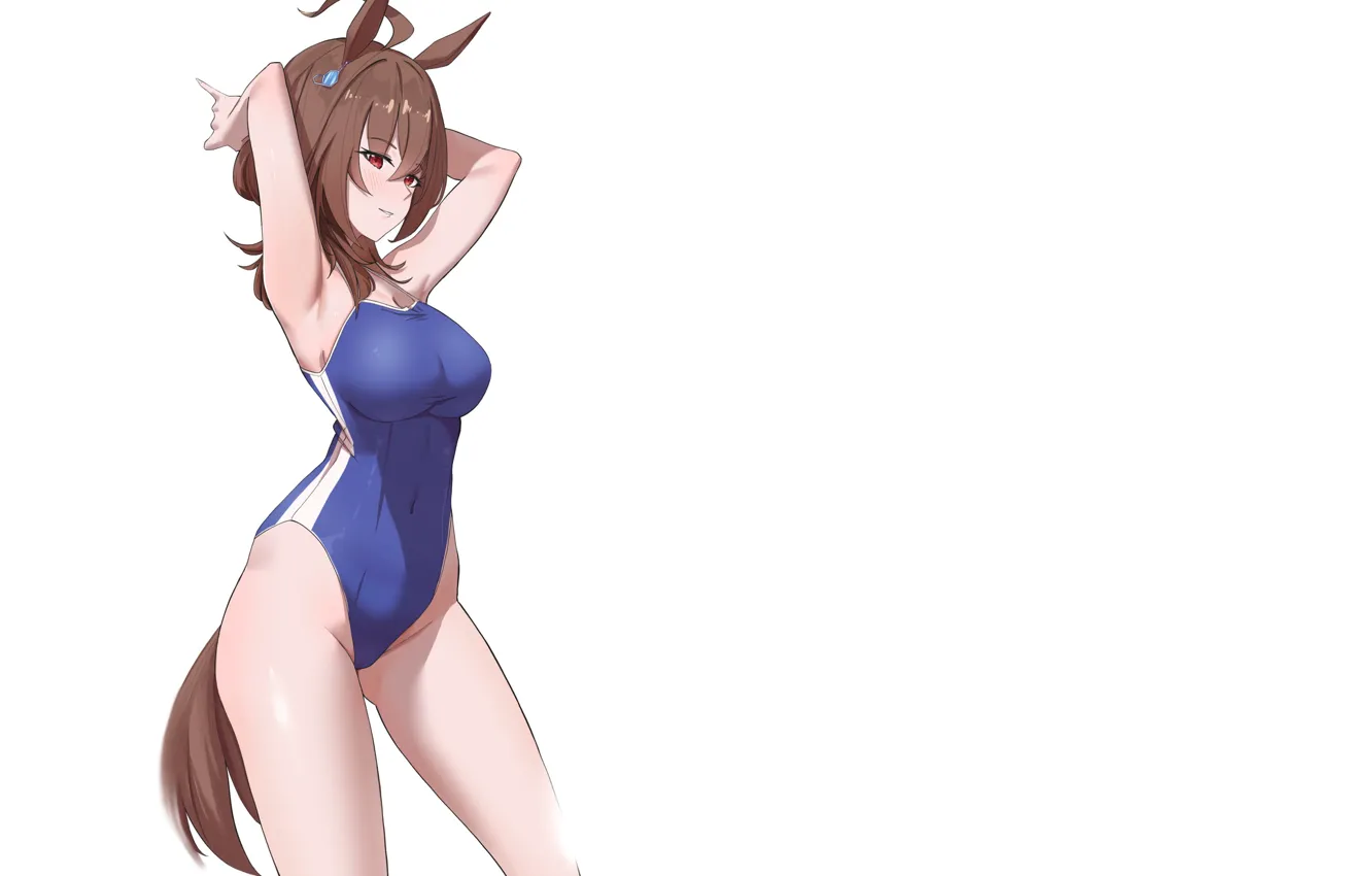 Photo wallpaper kawaii, girl, sexy, ass, boobs, anime, pretty, horse