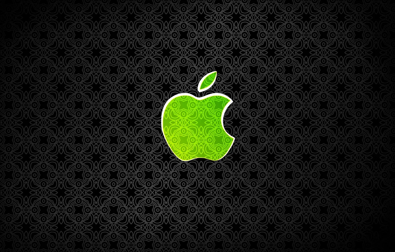 Photo wallpaper Apple, Apple, Green Apple