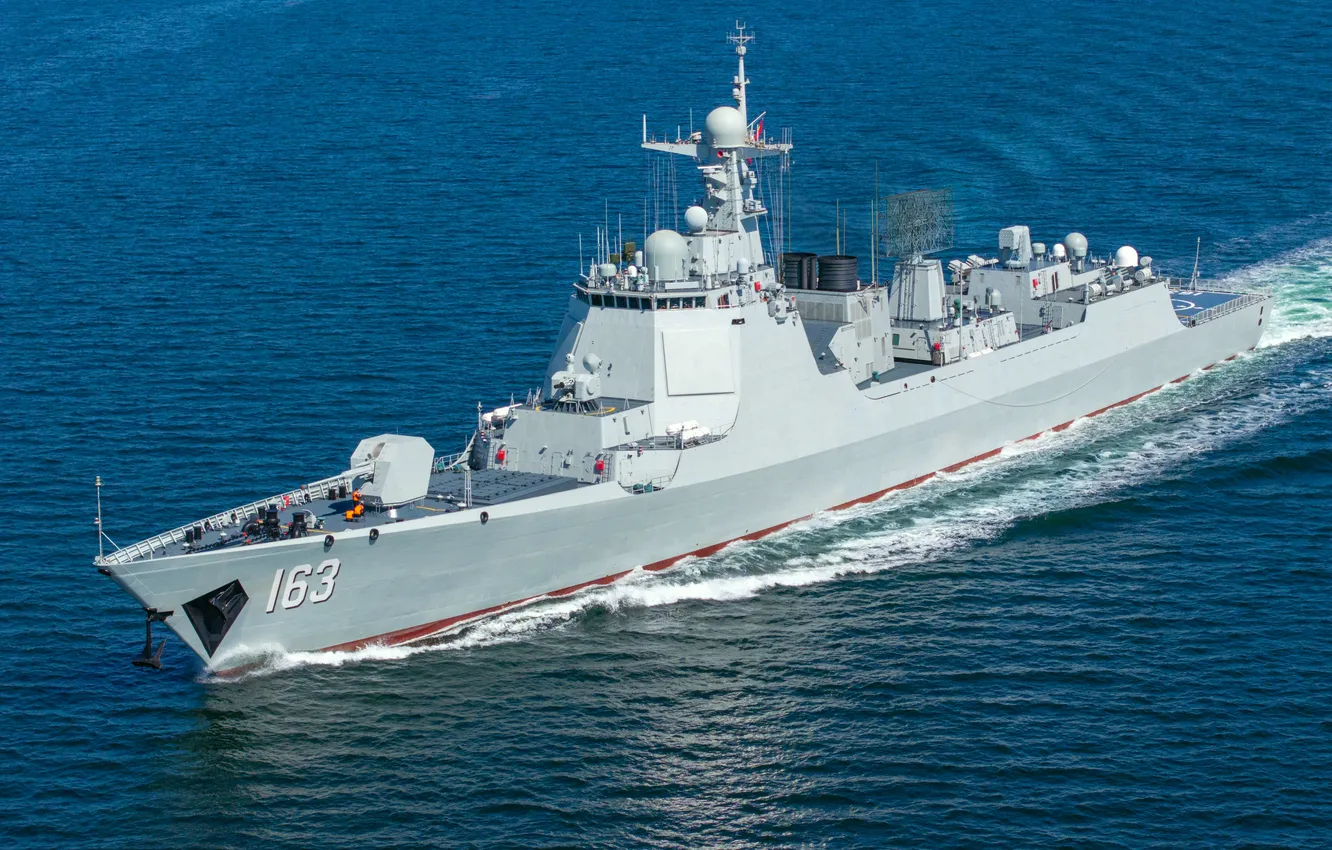 Photo wallpaper China, destroyer, CNS Jiaozuo