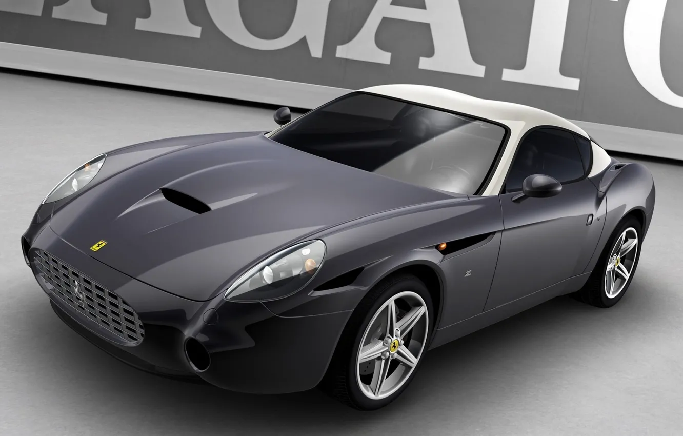 Photo wallpaper auto, grey, Ferrari 575