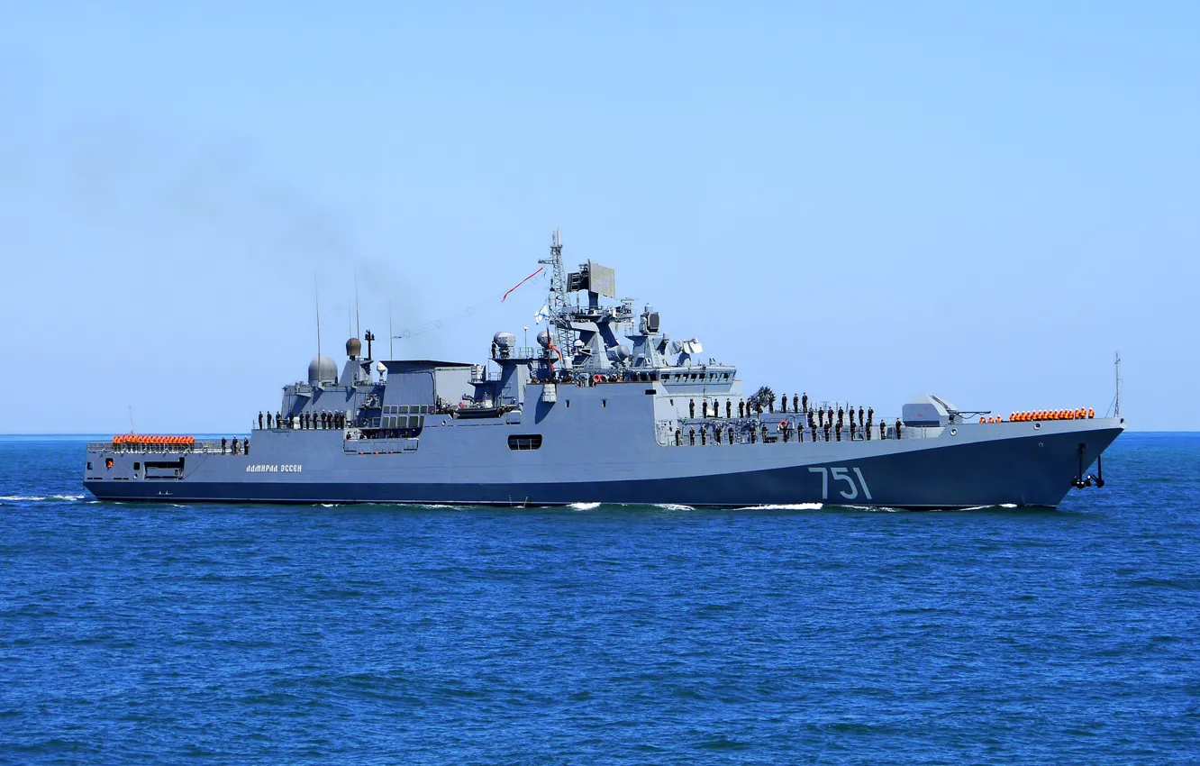 Photo wallpaper frigate, The black sea, the project 11356, Admiral Essen