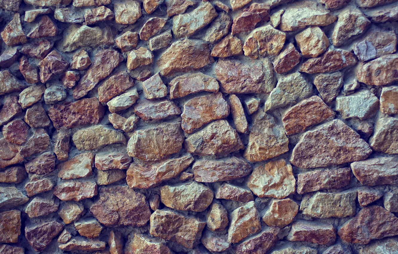 Photo wallpaper stones, wall, texture, stones