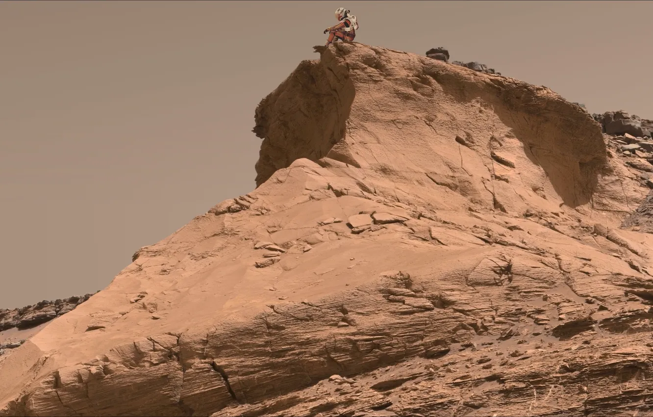 Photo wallpaper Mars, Martian, Oops