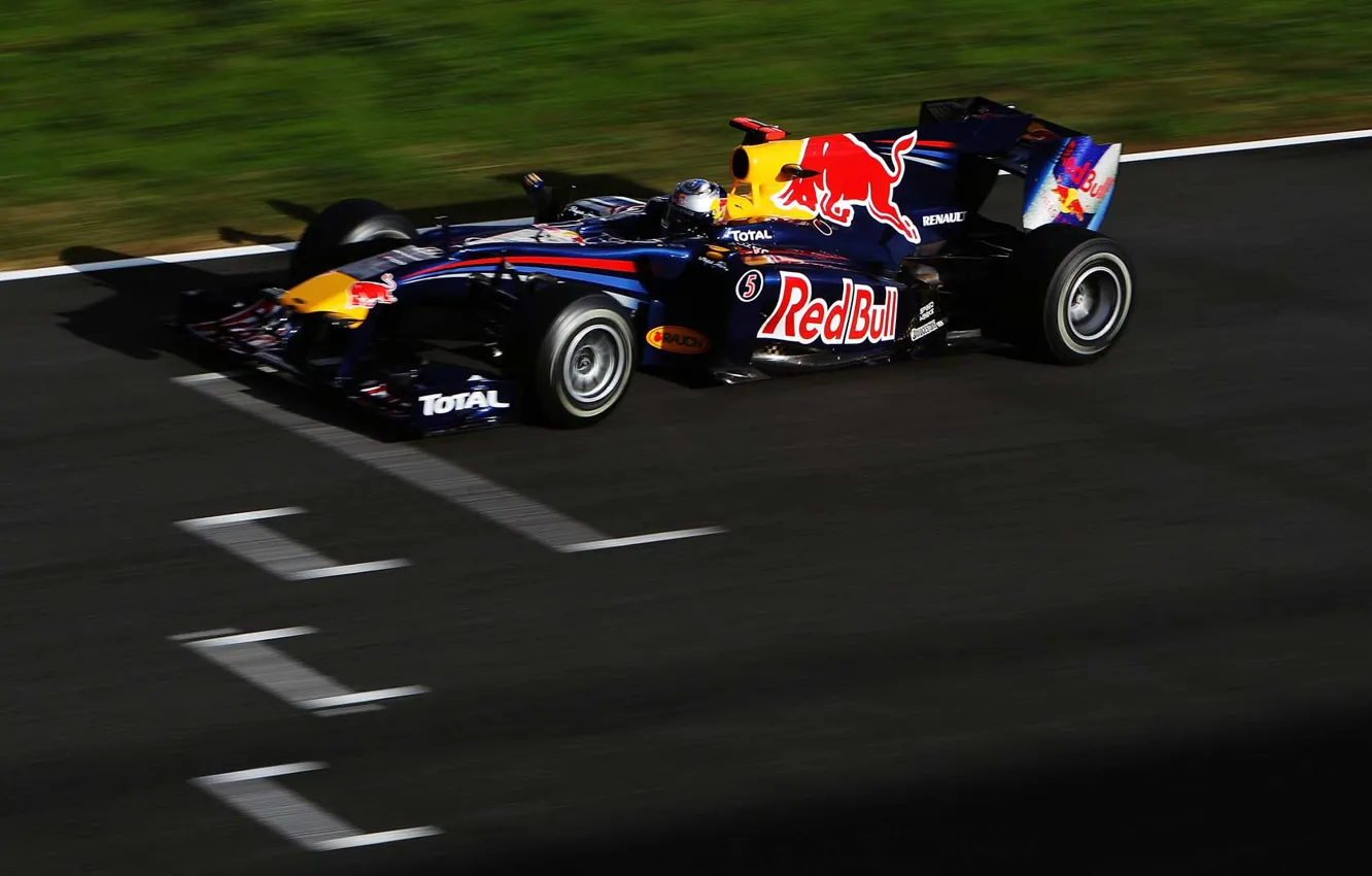Photo wallpaper Red Bull, Vettel, RB6