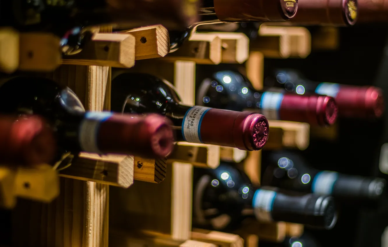 Photo wallpaper background, wine, bottle